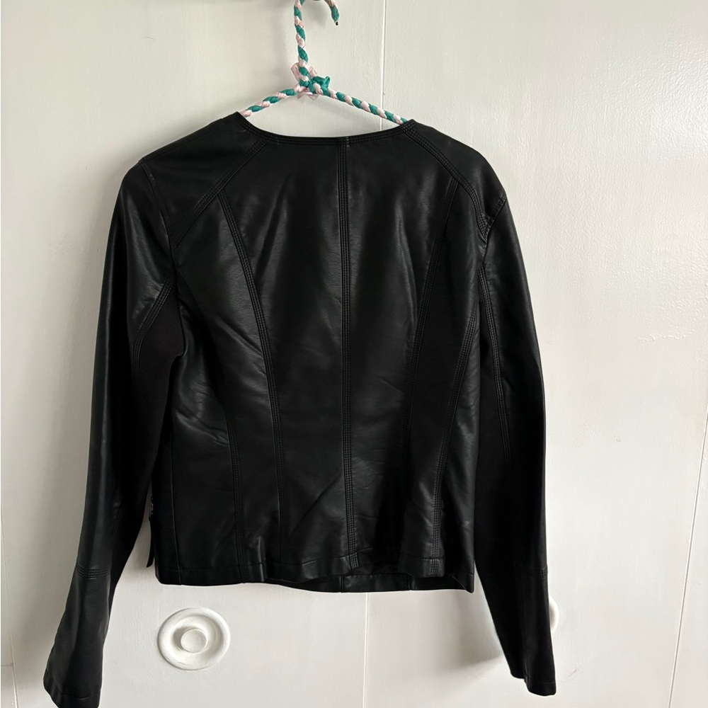 Black Leather Jacket - Picture 2 of 3